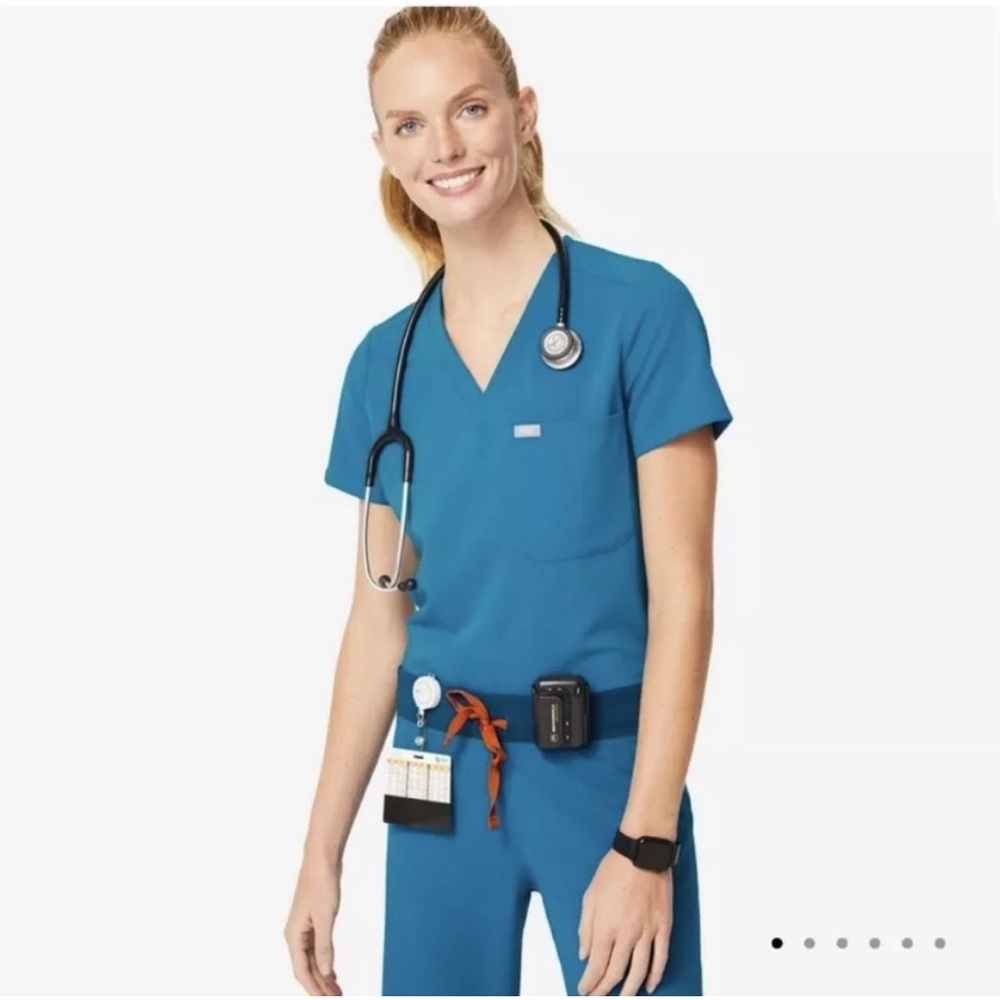 Figs XL Alps Blue Catarina One Pocket scrub Top